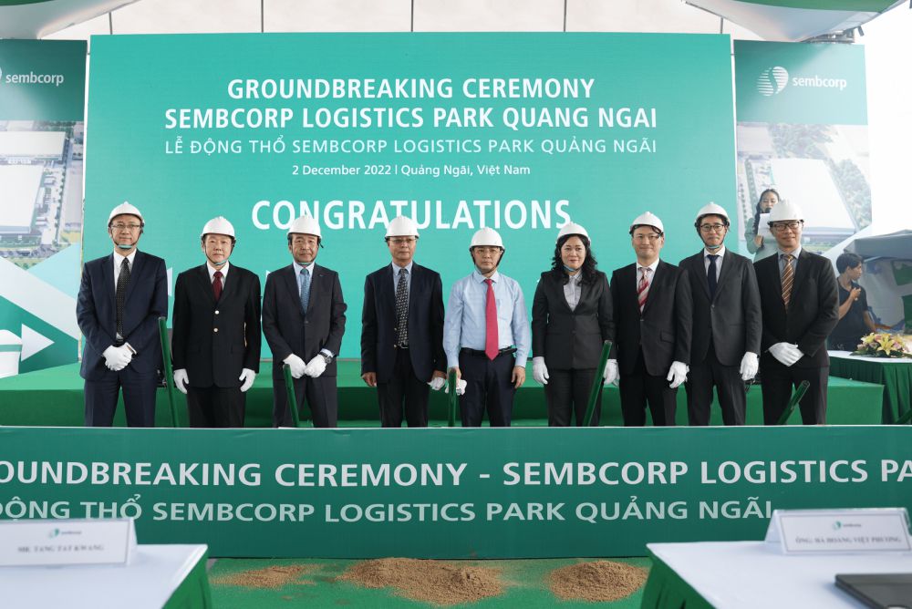 Lễ động thổ dự án Sembcorp Logistics Park Quảng Ngãi
